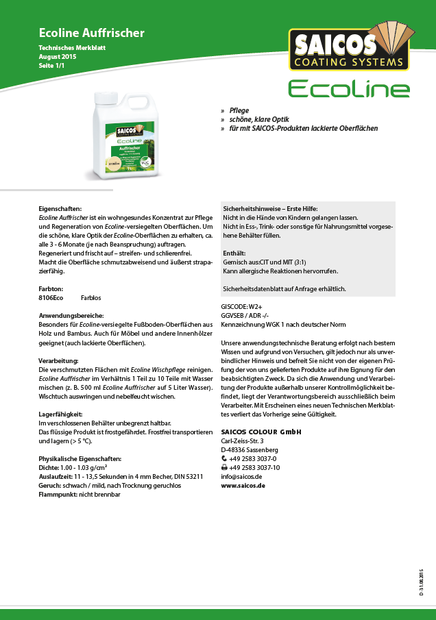 Saicos Ecoline Auffrischer 