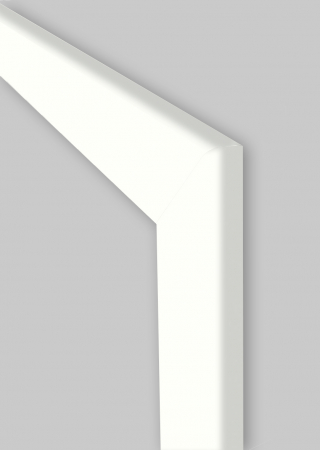 Zarge CPL Weißlack Rundkante 80 mm Bekleidung