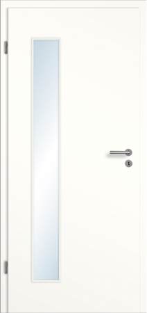 Zimmertür Türblatt CPL Weißlack 9010 mit Lichtausschnitt No. 3