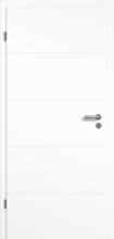 Design-Wohnungseingangstür Weisslack Straight 10-5